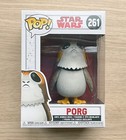 Funko Pop Star Wars The Last Jedi Porg #261 + Free Protector
