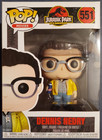 Funko Pop Dennis Nedry #551 Jurassic Park 25th Anniversary Vaulted w/Protector