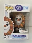 Funko Pop Disney Olaf Presents #1179 Olaf As Simba Amazon Exclusive Vinyl Figure