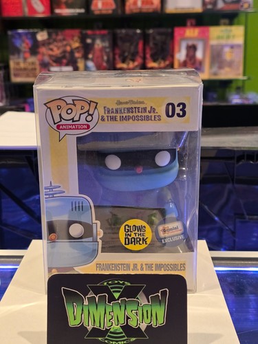 FUNKO POP HANNA BARBERA FRANKENSTEIN JR. & THE IMPOSSIBLES #03 GITD GEMINI EXCL.
