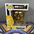 Funko Pop! Marvel Studios #377 Captain America Gold Chrome
