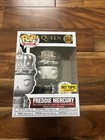 Funko POP Rocks Freddie Mercury w/ Pin Queen Figure #184 Hot Topic Exclusive
