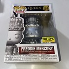 Funko POP Rocks Freddie Mercury w/ Pin Queen Figure #184 Hot Topic Exclusive