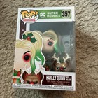dc comics christmas harley quinn with helper funko pop