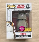 Funko Pop Star Wars The Last Jedi Porg Flocked CHASE #198 + Free Protector