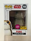 Funko Pop! Star Wars: The Last Jedi Porg Flocked Chase 198 + FREE POP PROTECTOR