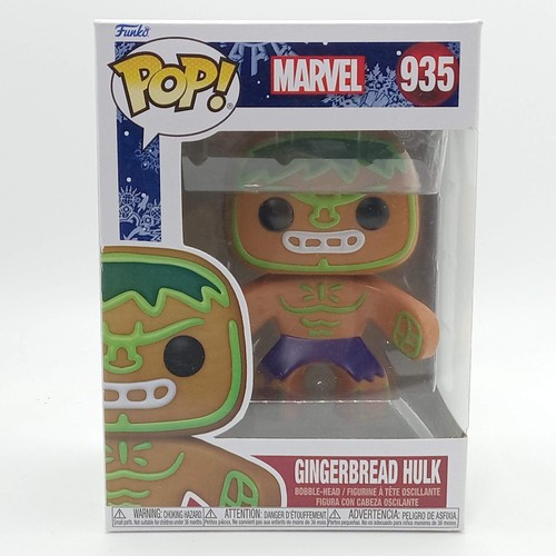 Funko Pop! Gingerbread Hulk 935 Incredible Marvel Comics Christmas Vinyl Figure