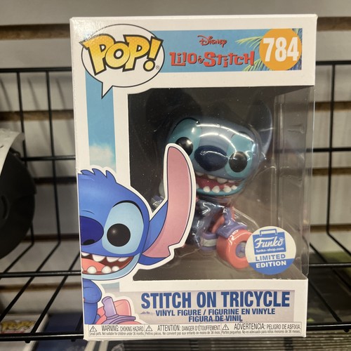 Funko POP! Disney Lilo & Stitch: STITCH ON TRICYCLE #784 EXCLUSIVE VAULTED