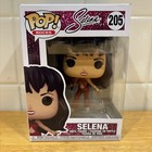 Funko Rocks Selena Burgundy Outfit Pop #205 With Pop Protecter