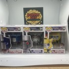 Transformers: Optimus Prime #22 Megatron #24 Bumblebee #28 Funko Pops+Protectors