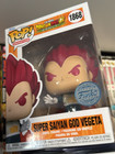 Funko Pop! Dragon Ball Z - Super Saiyan God Vegeta #1868 - Exclusive + Protector