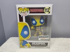 Funko Pop Marvel Deadpool (Yellow,Blue) Amazon Exclusive #112 w/Pop Protector