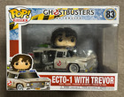 Funko Pop Rides ECTO-1 with Trevor 83 Ghostbusters Afterlife Vinyl Figure READ!