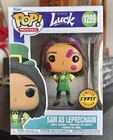 CHASE Funko Pop! Movies: SAM as LEPRECHAUN #1289 (Luck Movie) w/Protector