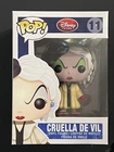 CRUELLA DE VIL 11 Excellent RED DISNEY LOGO w/ plastic protector Funko Pop Vinyl