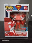 Funko Pop! DC Heroes Superman Red #437 NYCC 2022 Official Con Sticker W/ Protect