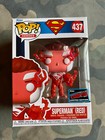 Funko Pop! DC Heroes Superman Red #437 NYCC 2022 Official Con Sticker W/ Protect