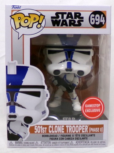 Funko Pop! Star Wars :501st Clone Trooper (Phase II) - GameStop Exclusive #694