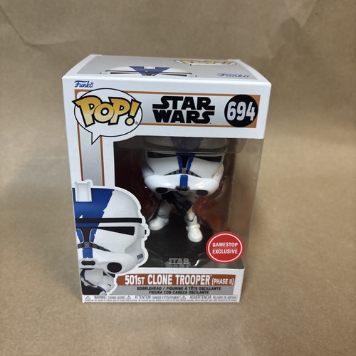 Funko Pop Star Wars #694 501st Clone Trooper Phase II Gamestop Exclusive