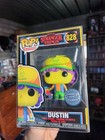 Stranger Things  Dustin Black Light Funko  Funko Pop Vinyl #828 + Protector