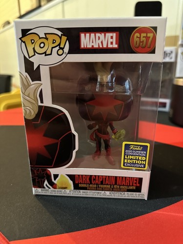 Funko Pop Dark Captain Marvel #657 Marvel Comics Vinyl Figure SDCC