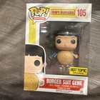 Funko Bob’s Burgers Burger Suit Gene Hot Topic Exclusive #105 With Protector