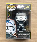 Funko Pop Star Wars Clone Trooper Fives Retro Series #768 + Free Protector