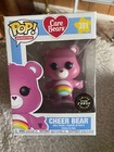 Funko Pop!-ANIMATION SERIES-CARE BEARS- CHEER BEAR- 351- LIMITED GLOW CHASE EDIT