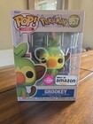 Funko Pop Games Pokemon Grookey Flocked Limited Exclusive Figure #957