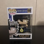 Funko Pop Black Clover Black Asta #1556 GITD Entertainment Earth EXCLUSIVE