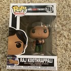 Funko POP! TV The Big Bang Theory Raj Koothrappali #781 Vaulted In Protector