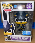 Funko Pop! 591 Shadow As Batman, Sonic The Headgehog - Target Exclusive, W/Prote