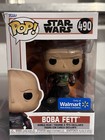 Funko Pop! Star Wars BOBA FETT (No Helmet) #490 WALMART EXCLUSIVE Sre Pics