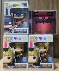 DC Funko Pop Death Metal Wonder Woman Diamond Chase PX 385 381 Batman & Robin CD