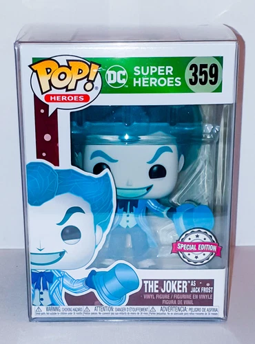 DC Super Heroes - The Joker as Jack Frost SE Funko Pop 359 with Pop Protector