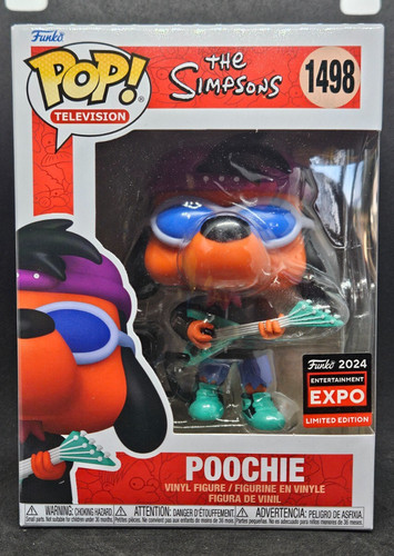 FUNKO POP TELEVISION THE SIMPSONS #1498 POOCHIE ENTERTAINMENT C2E2 SHARED EXC.