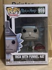 Rick And Morty. Rick With Funnel Hat #959 Funko Pop Vinyl + Protector