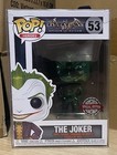 Funko Pop The Joker Green Chrome #53 Batman Arkham Asylum Figure + Protector