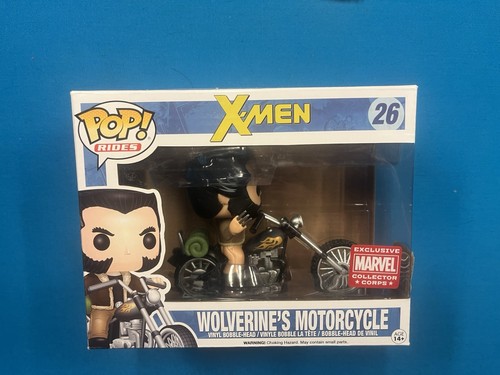 Funko Pop Wolverine's Motorcycle #26 Rides Marvel Collector Corps X-Men