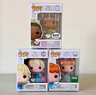Disney 100 Diamond Elsa Tiana Cinderella Exclusive Funko Pops #1318 #1319 #1321