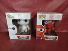 Disney Big Hero 6 Funko Pop Baymax 6" 111 & Armored Baymax 6" 112 VAULTED