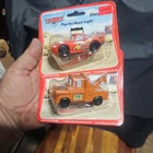Disney Cars Mater & Lightning McQueen Pop the Hood Light Energizer Keychain 2006