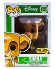 Disney Lion King Simba FLOCKED Funko Hot Topic Exclusive Pop 85 w Protector Xmas
