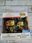 Hallmark Funko Pop Ornament Jack Skellington & Zero Gold Chase Walmart Exclusive