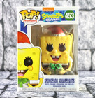 Funko Pop! SpongeBob SquarePants #453 Santa Gift With Protector CREASED