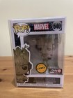 Funko POP! Marvel: Groot (Gamer) Chase #540 GameStop Exclusive In Protector