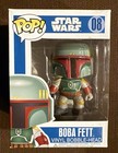 Funko Pop Star Wars Boba Fett #08 Box Has Blue Field With Large Font