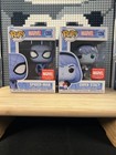 Funko POP Marvel Spider-Man (Blue) #1355 & Gwen Stacy #1356 Collector Corps EXC