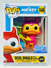 Funko Pop! Disney Mickey & Friends Devil Donald #1446 CHASE w/Protector - READ