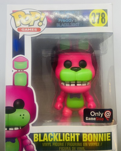 Funko Pop Blacklight Bonnie #378 GameStop Exclusive Five Nights at Freddy’s NIB